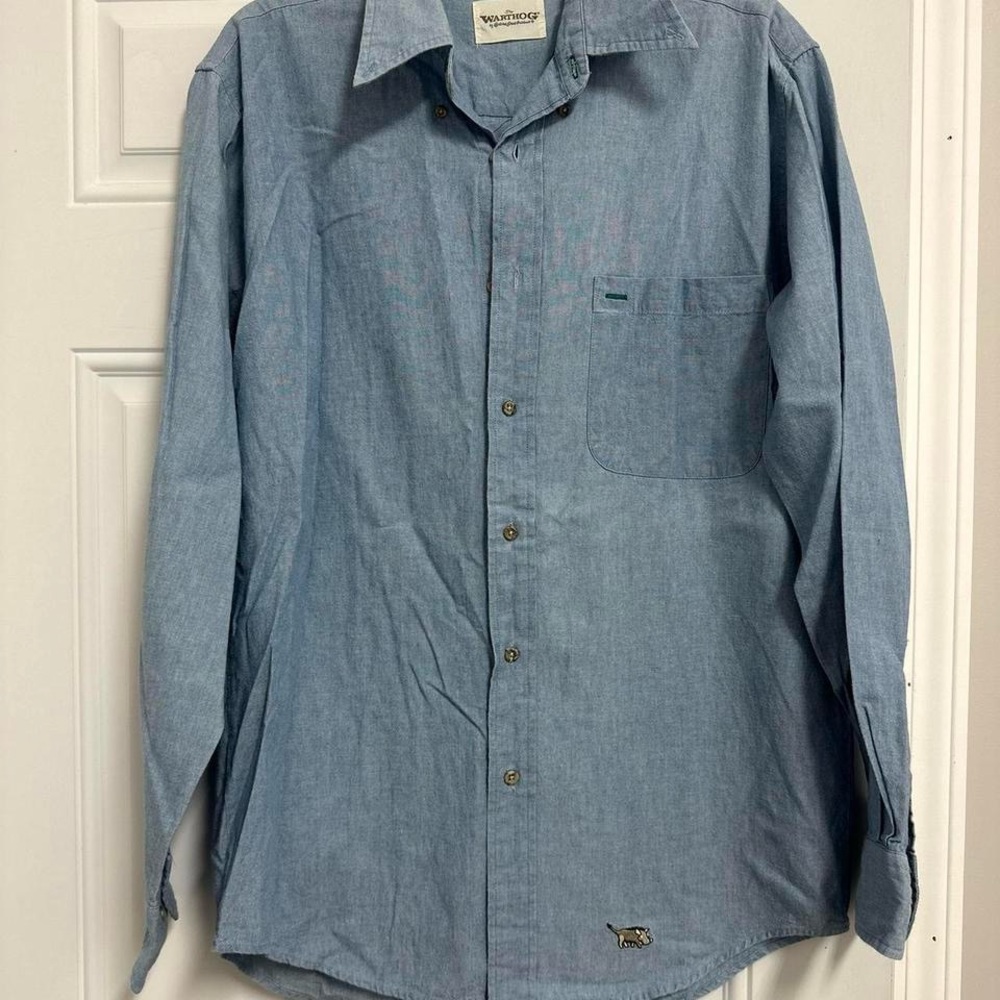Woolrich Men's Light Blue Casual Shirt